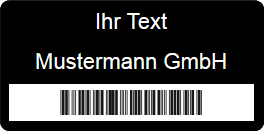 Etiketten mit Barcode